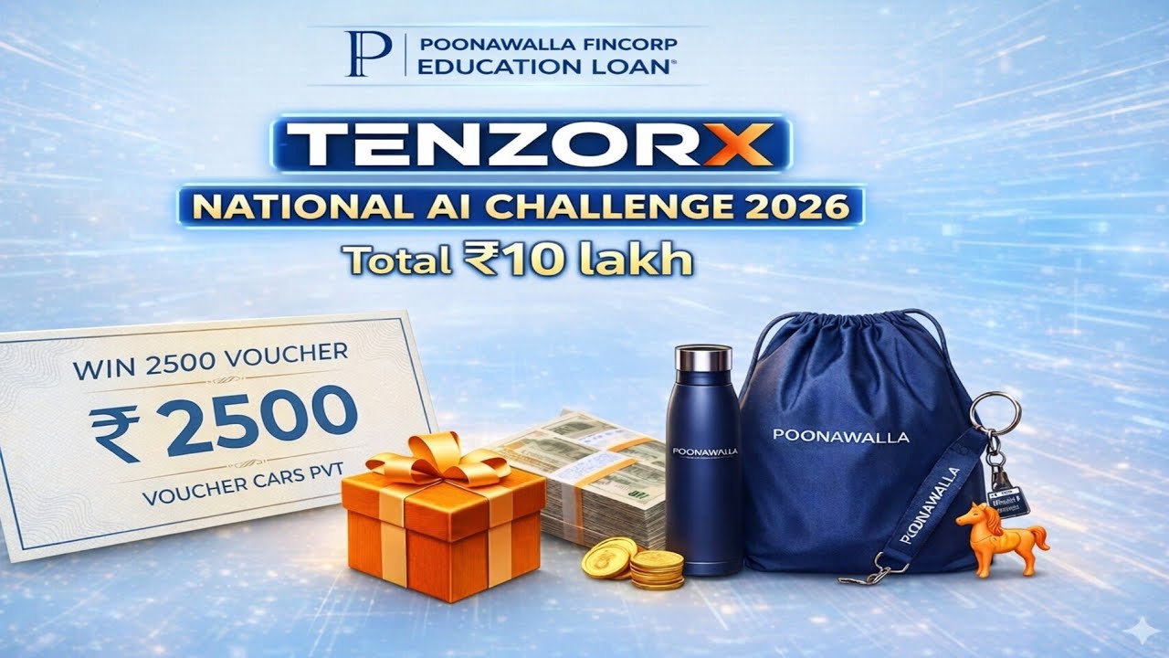 🚀 TENZORX AI NATIONAL Hackathon 2026 | Win ₹10 Lakh + ₹2500 Voucher 💰