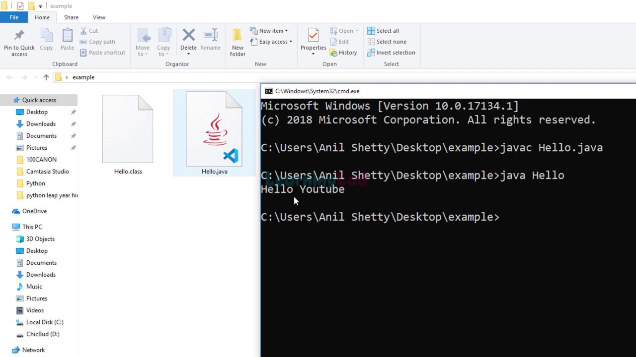 How to Compile and Run Java Program in Command Prompt ( With Packages ) on Windows 10