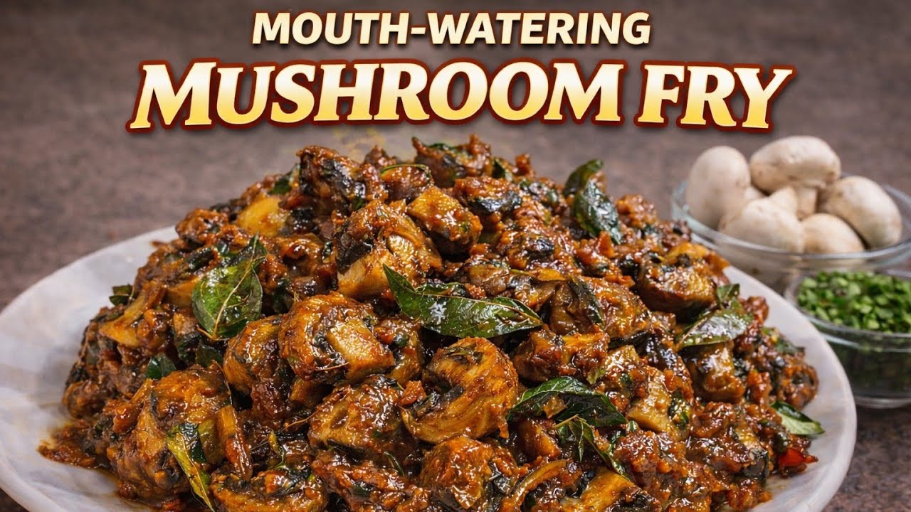 Mushroom Fry Recipe | Tried for the First Time & It Turned Out Perfect