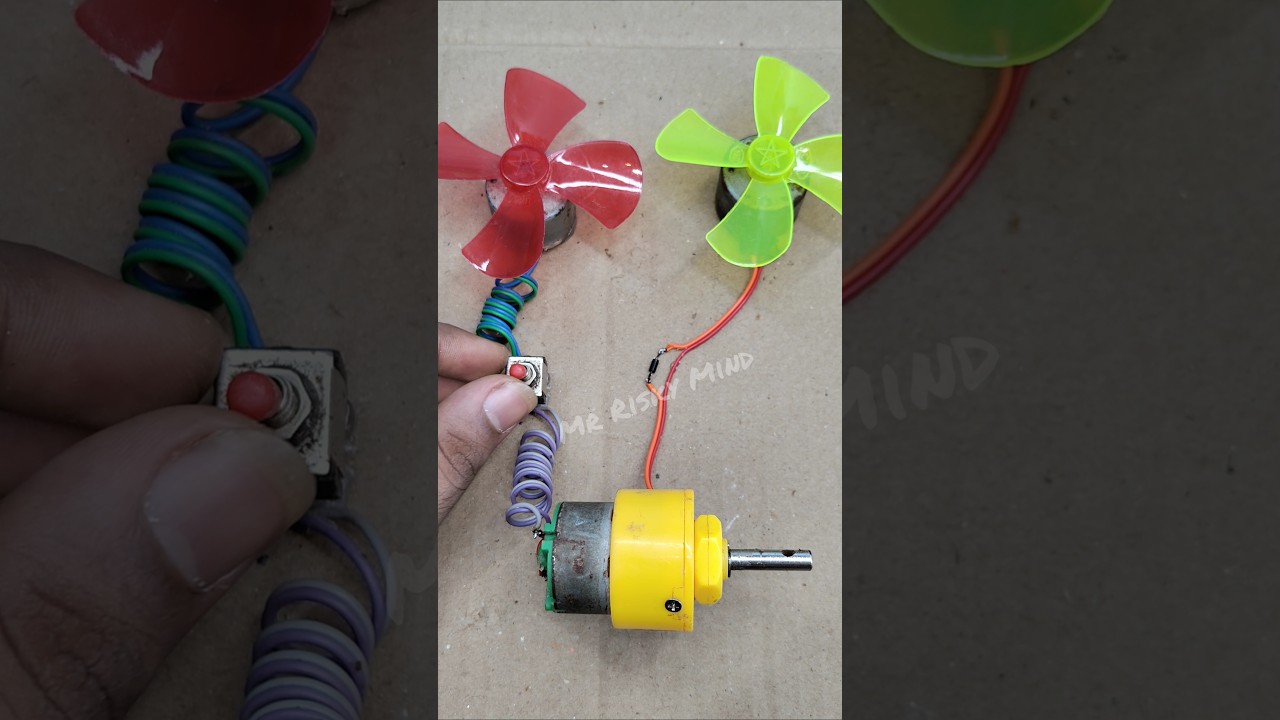 DC Motor to Generator Conversion Experiment #shorts #dcmotor