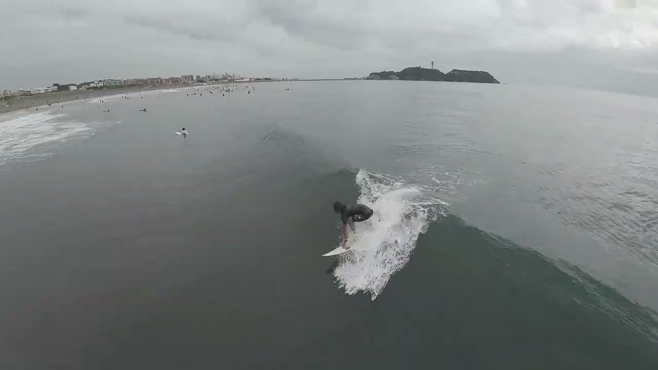 1-Hour Raw Footage of Style Surfer Makino at Shonan Kugenuma Beach | Conquering Challenging Waves