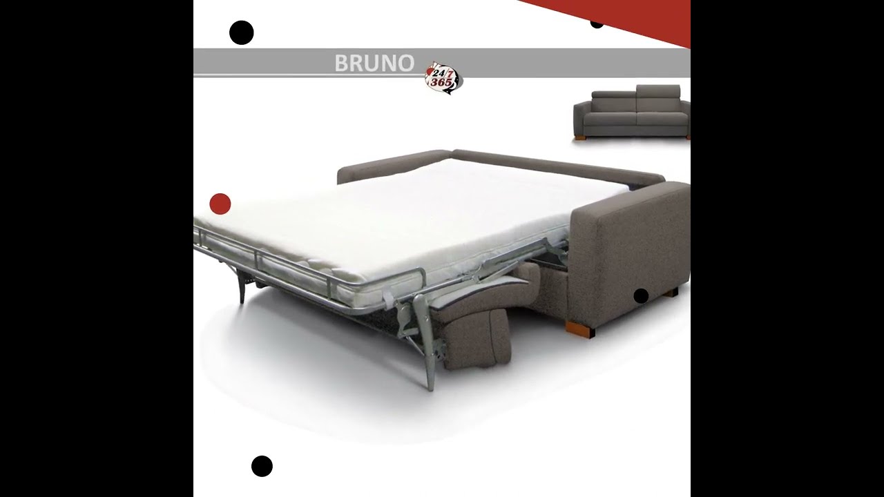 Pohovka + Postel = SofaBed  Rozkl&aacute;dac&iacute; pohovka pro každodenn&iacute; span&iacute; s matrac&iacute; 18cm