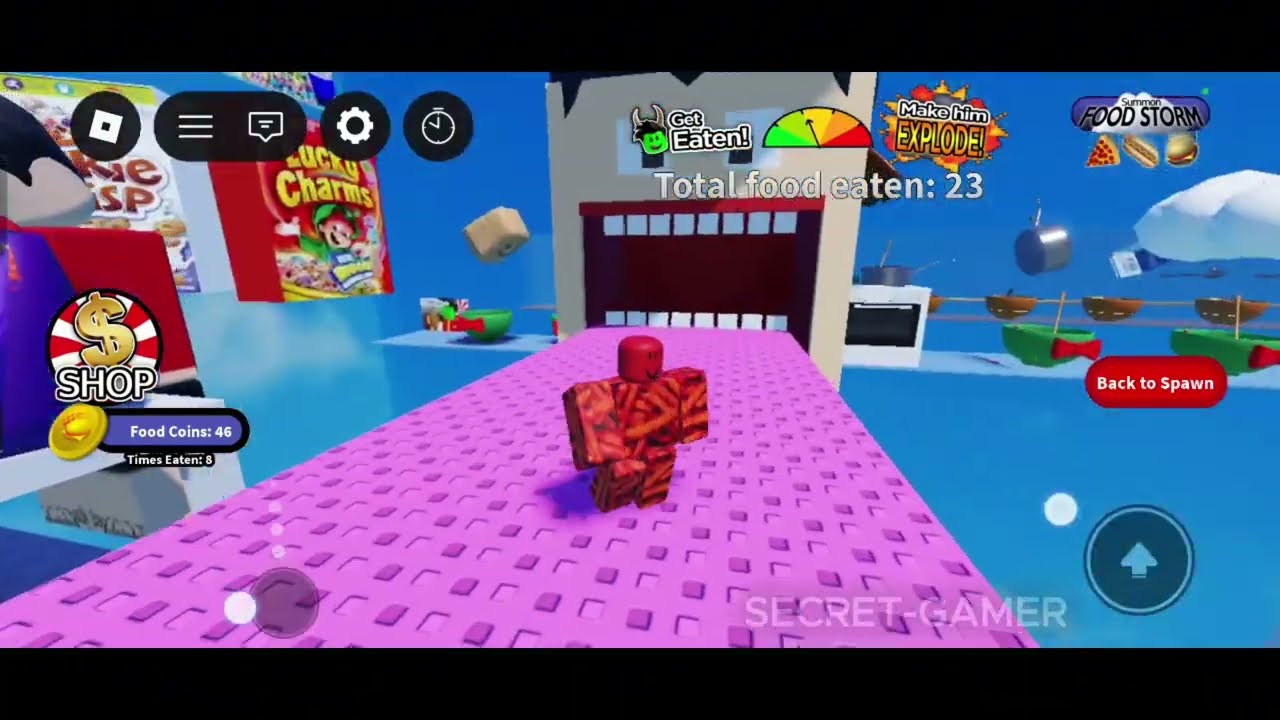PLAYING ROBLOX ( GET EATEN)