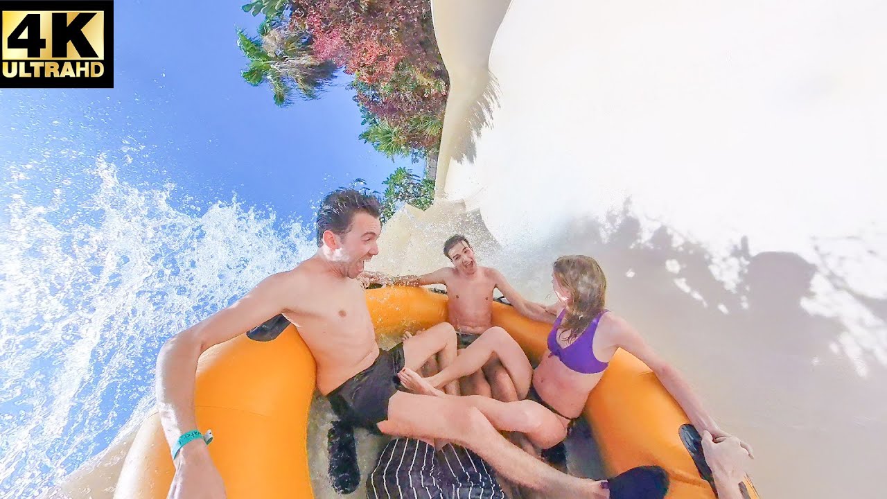 Patong Rapids Waterslide - Siam Park Tenerife - Onride - 4k - Wide Angle