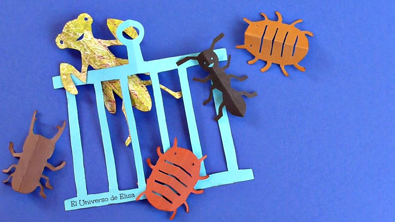 DIY, Decora tu Habitación Especial Chicos, Insectos de papel, Decoración Kirigami