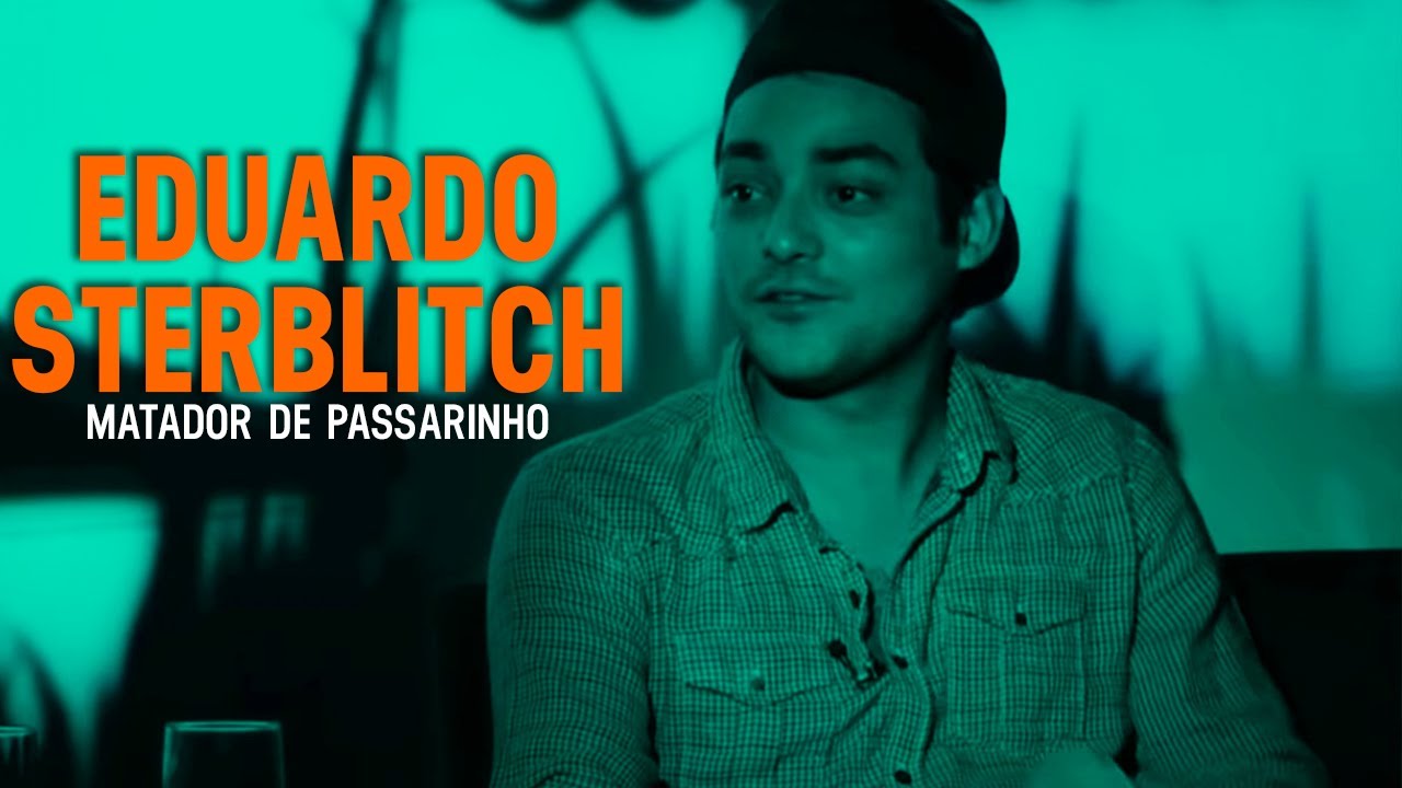 Eduardo Sterblich com Rogerio Skylab no programa Matador de Passarinho