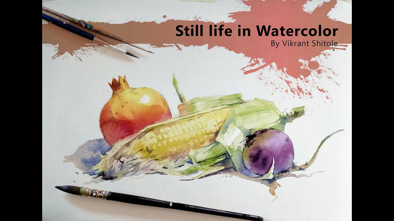 Still life in Watercolor by Vikrant Shitole