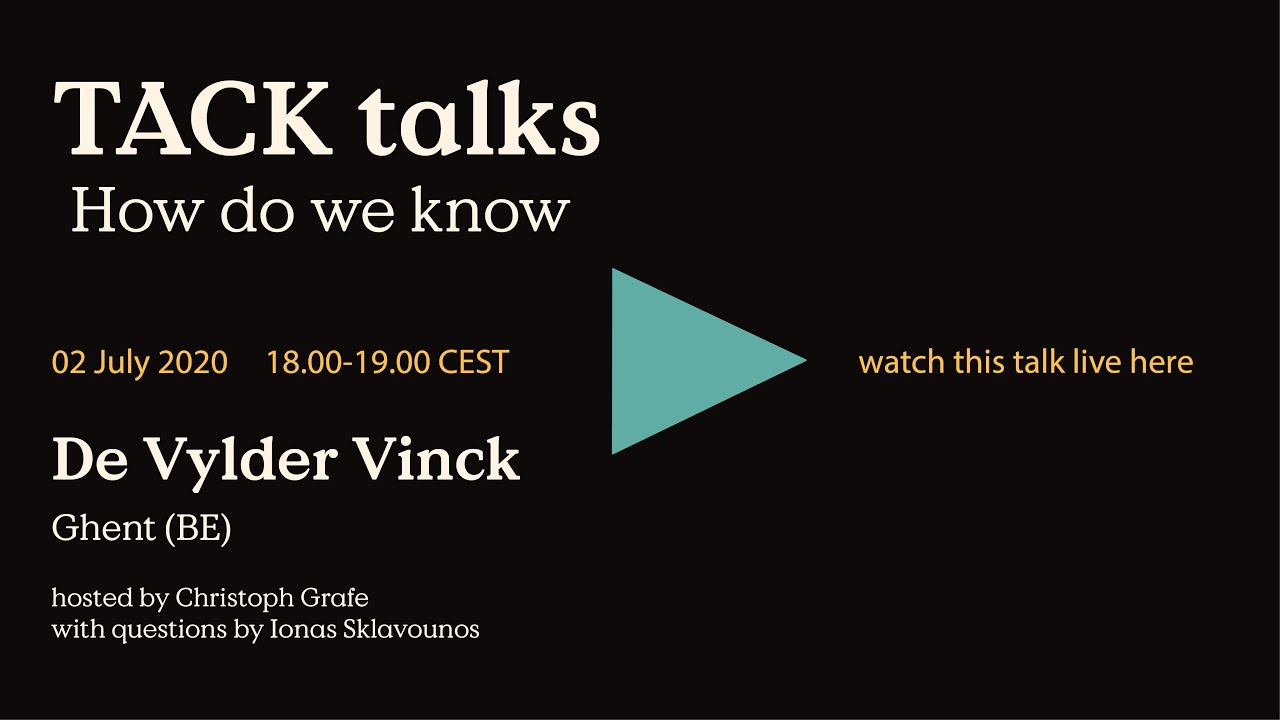 TACK TALK De Vylder Vinck