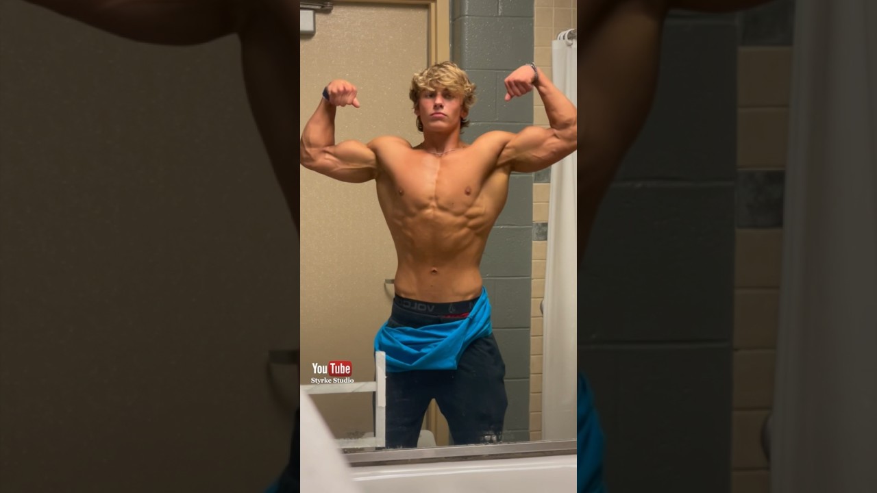 Teen Bodybuilding Shredded Muscle Pump Body Update Posing Sean Collins Styrke Studio