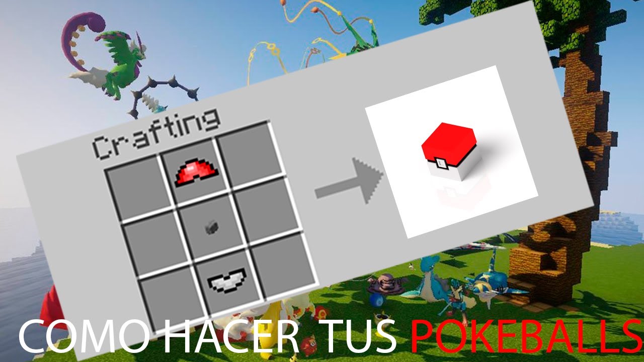 Como HACER POKEBALL EN PIXELMON TUTORIAL Pokemon MINECRAFT | EgeaFrz