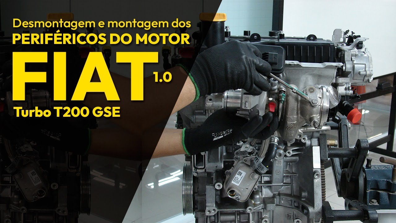 Desmontagem e montagem dos periféricos do motor Fiat 1.0 Turbo T200 GSE- Parte 1
