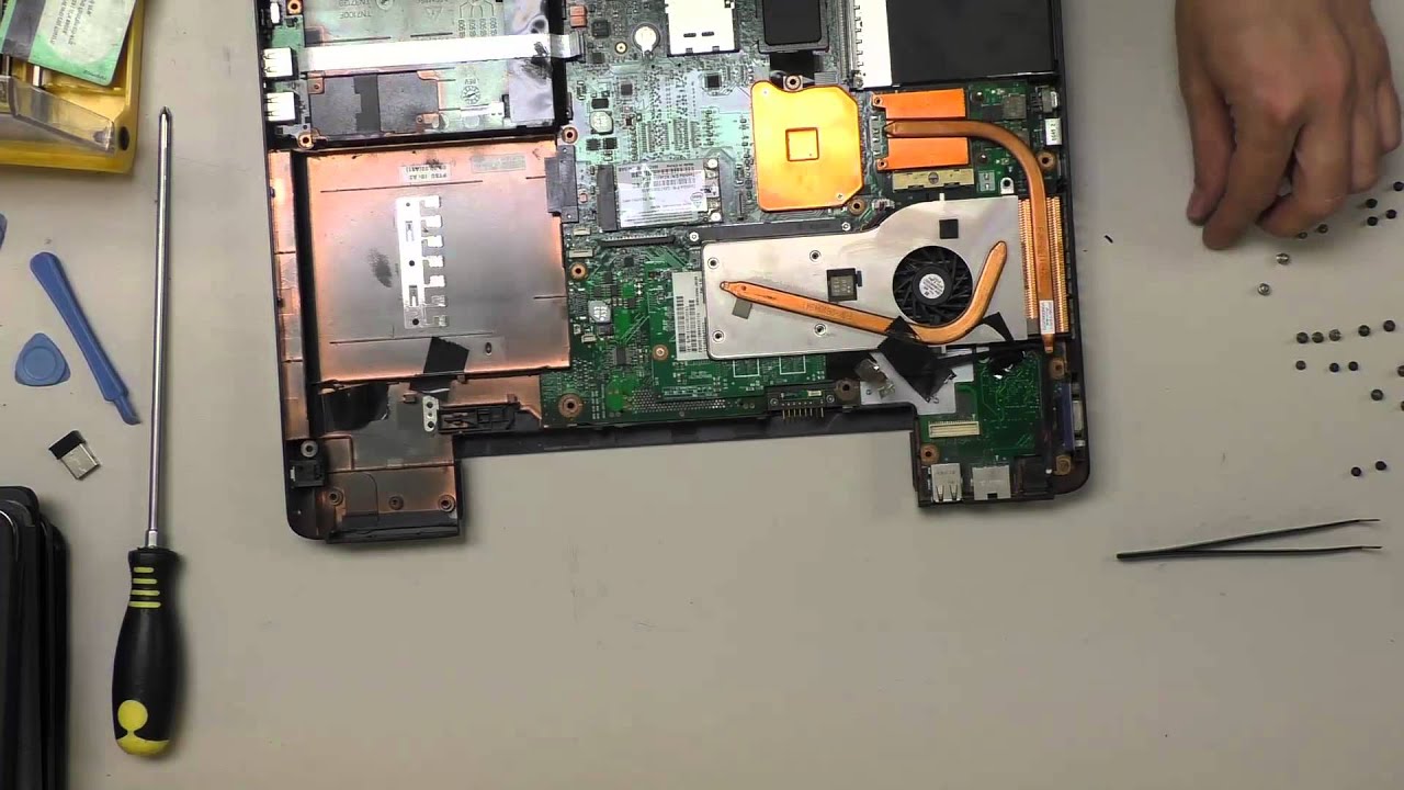 Чистка системы охлаждения ноутбука Toshiba Satellite A100