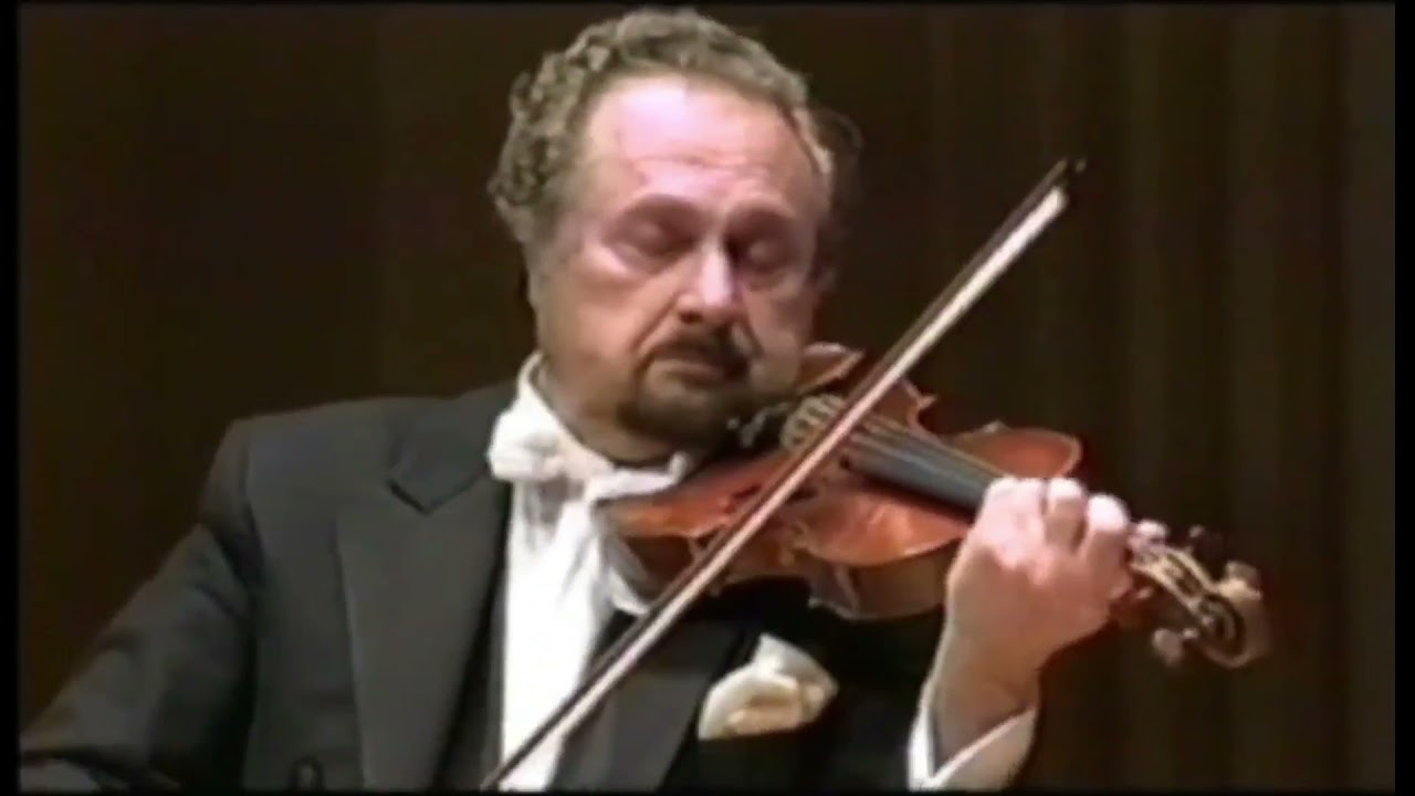 Brahms Hungarian Dance     Aaron Rosand  Violin Hugh Sung Piano