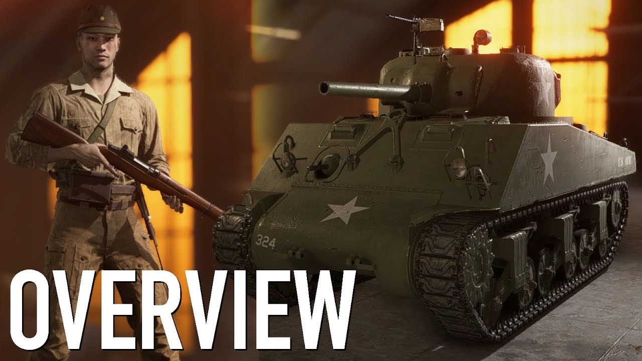 Battlefield 5 - Full American/Japanese Faction Overview (Tanks, Planes, Weapons, Cosmetics, Specs)