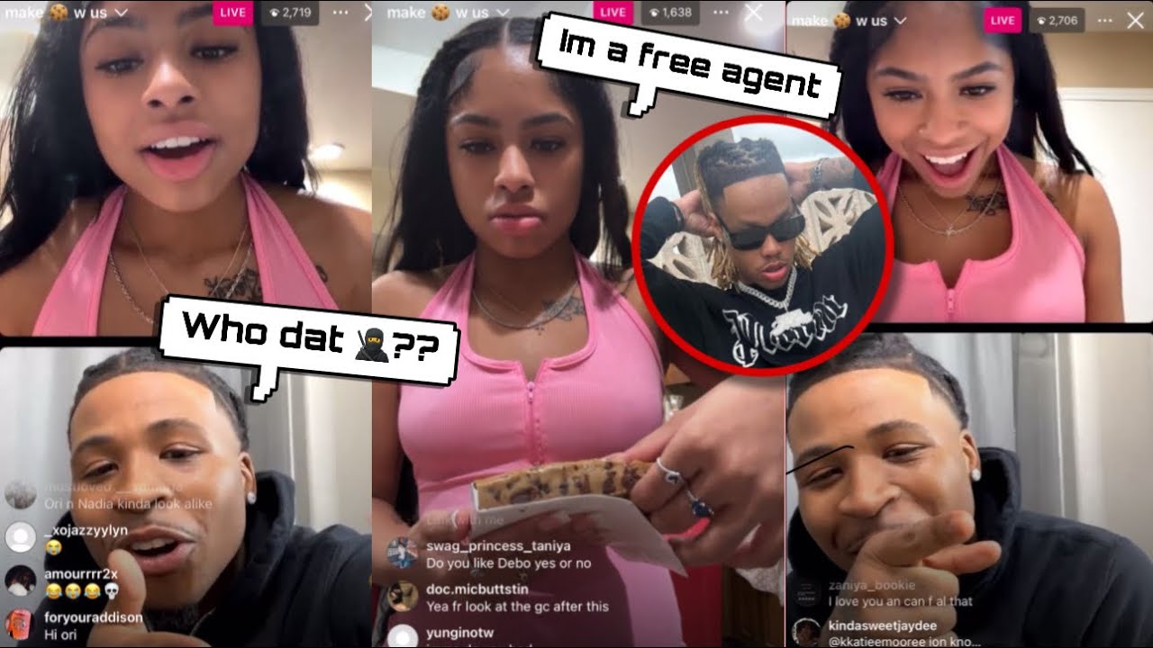 NADIA AND CAMM ON IG LIVE 💀 1/5/24 HE IN HIS FEELINGS 😂👀