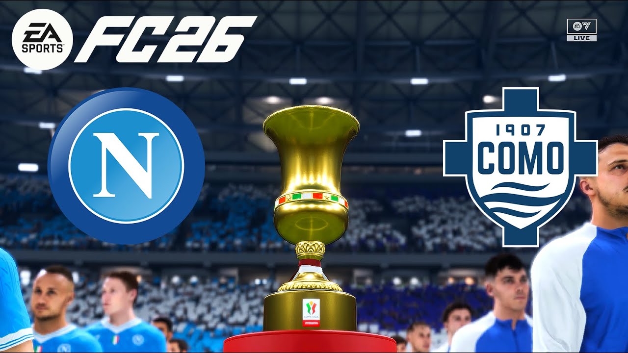 FC 26 - NAPOLI vs COMO | Coppa Italia 2025/26 Quarti &ndash; Simulazione Match &ndash; Chi vincer&agrave;?