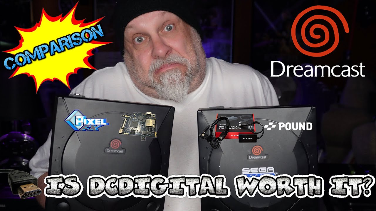Dreamcast DCHDMI/DCDigital HW2 vs Pound HDMI comparison