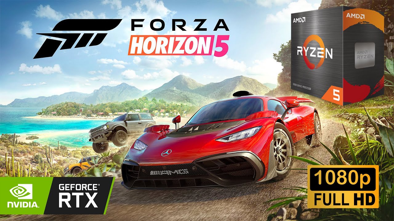 RX 7600 + Ryzen 5 5600 | Forza Horizon 5 | 1080p | Extreme, Ultra, High, Med, Low