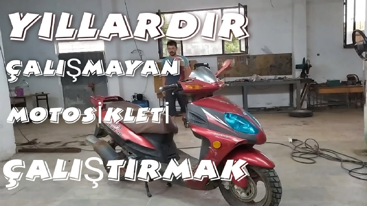 ÇÜRÜMEYE TERK EDİLMİŞ ÇALIŞTIRDIK ( Yıllardır Çalışmayan Motorsiklet Nasıl Çalıştırılır )