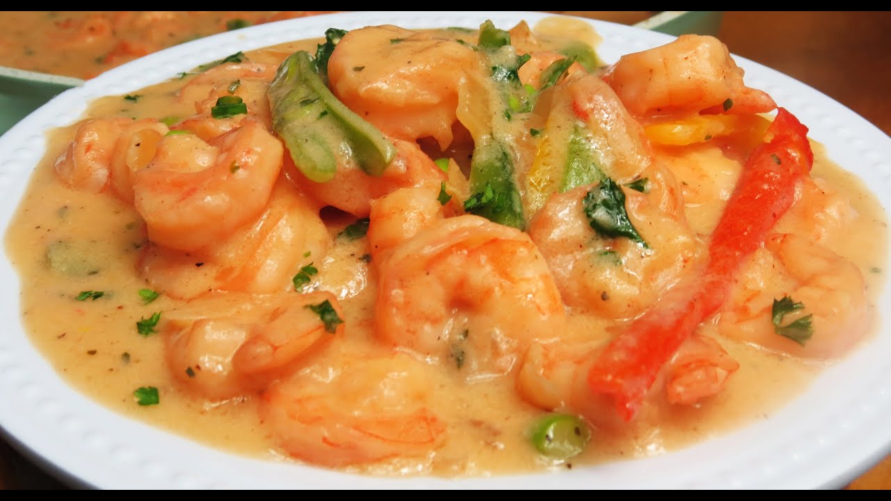 SHRIMP STEW WITH COCONUT MILK /CREAM SAUCE