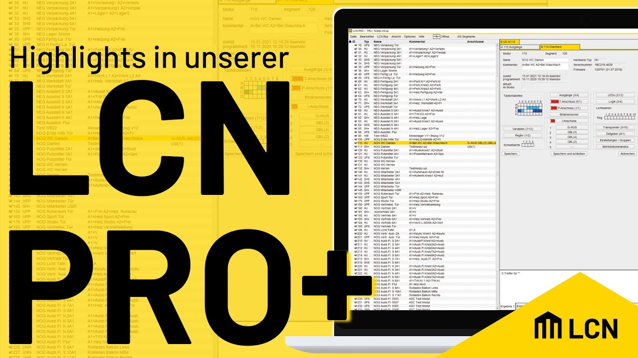 LCN-PRO+ - Wir stellen die ersten Highlights unserer neuen Software vor!