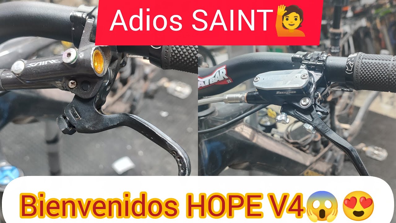 Paso de los SHIMANO SAINT a los HOPE V4 y me quedo FLIPADO!!😱😵🤯😍 #orbeawild #enduromtb
