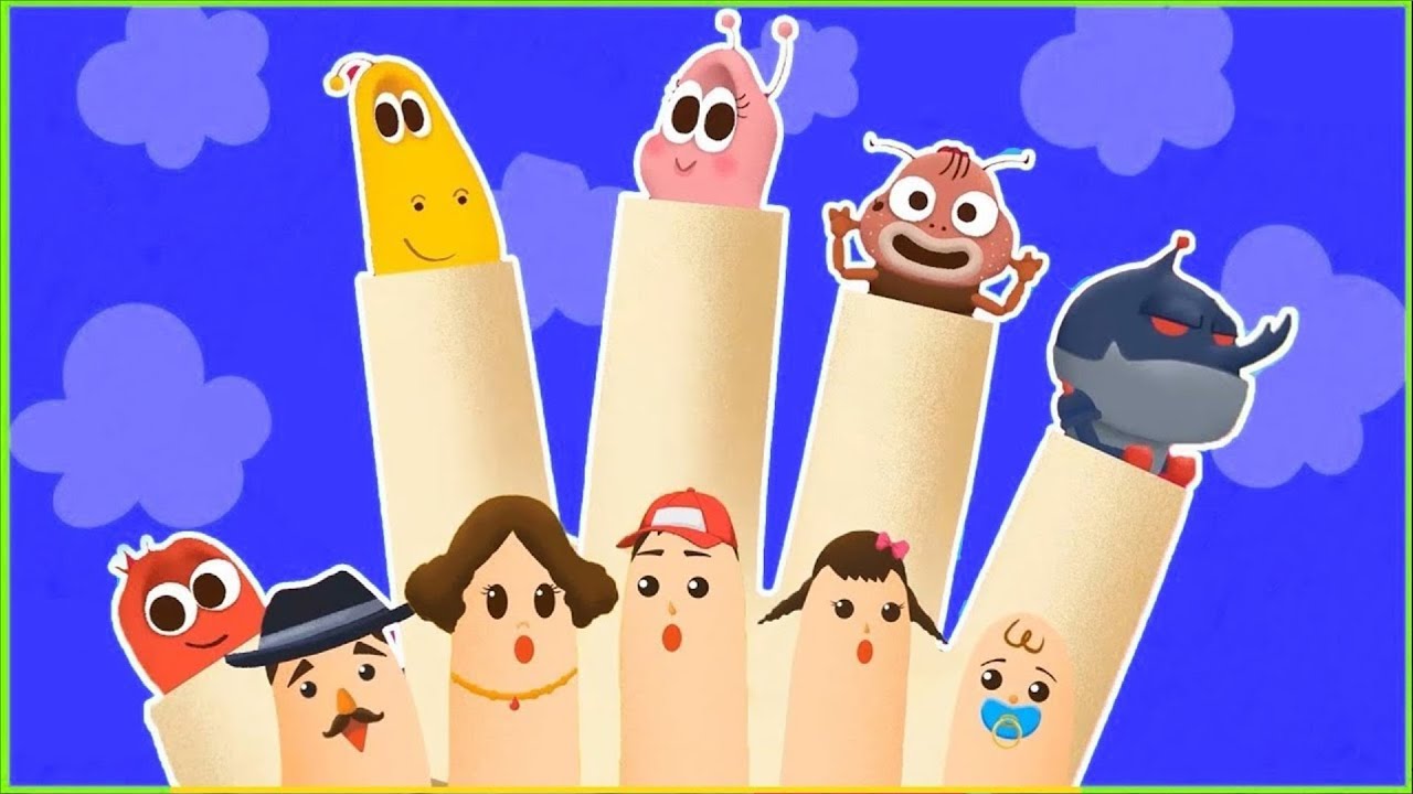 Finger Family Song + Wheels On The Bus Goes Round and Round