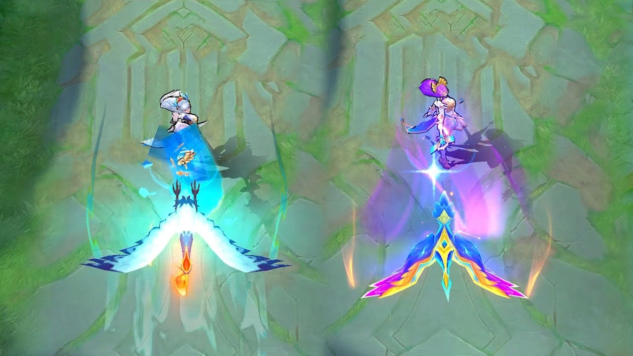 Odette Revamp Virgo VS Sage of the Currents MLBB Skin Comparison