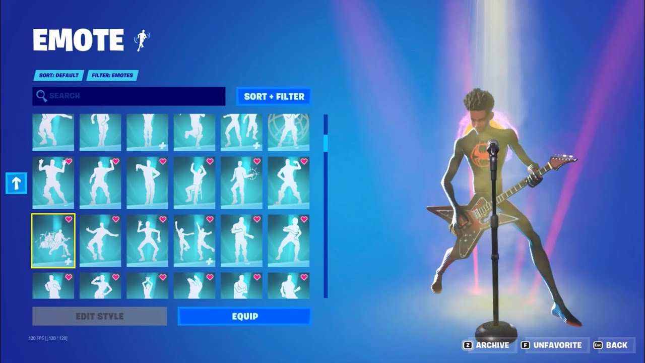 New Skin Spider-Man (Miles Morales)! Showcase with almost all emotes from fortnite! 🕷️🌇