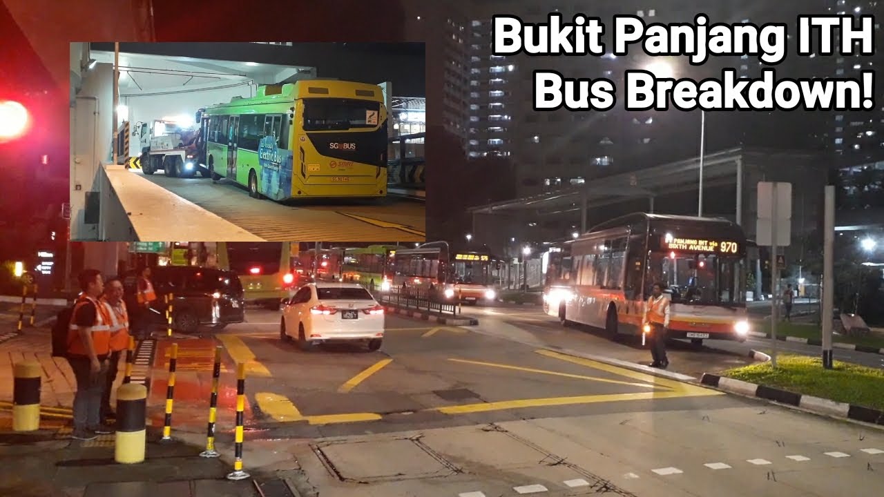 SMRT Buses Linkker LM312 Brokedown at Bukit Panjang ITH Ingress!