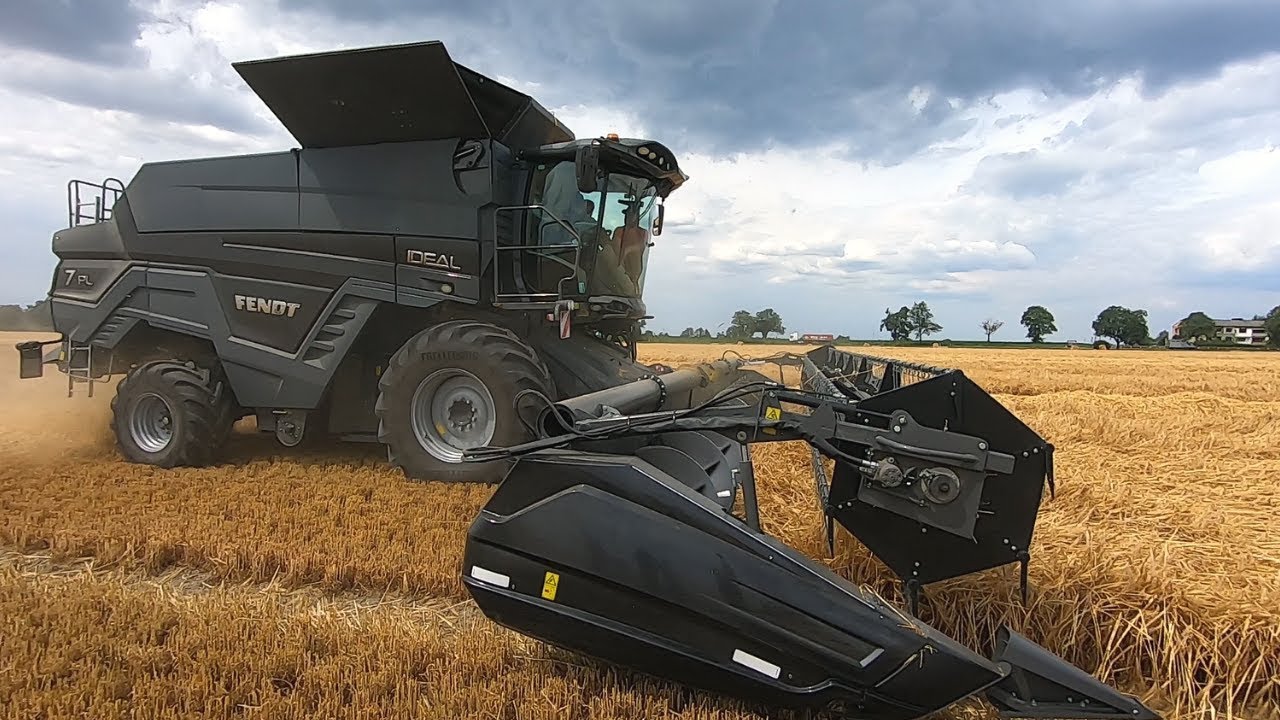 Olbrzymi kombajn zbożowy FENDT IDEAL 7 🤓 Pokaz polowy