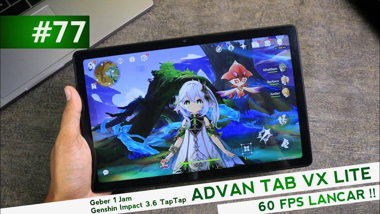 Geber 1 jam GENSHIN IMPACT TapTap di ADVAN TAB VX LITE