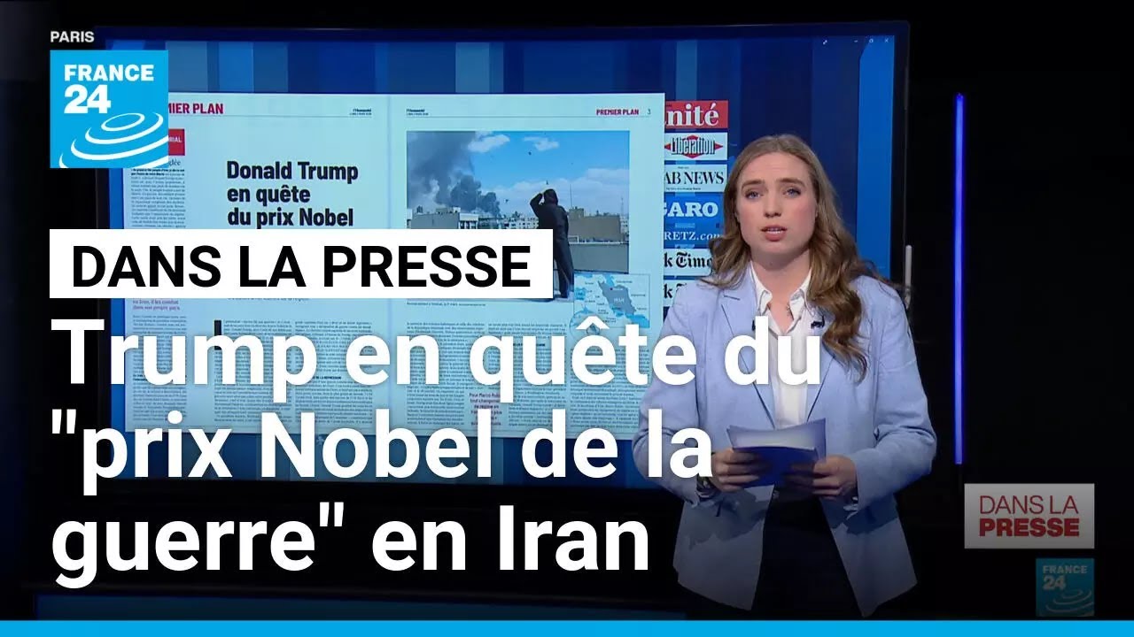 Président Donald Trump cherche le 'prix Nobel de la guerre' en Iran • FRANCE 24
