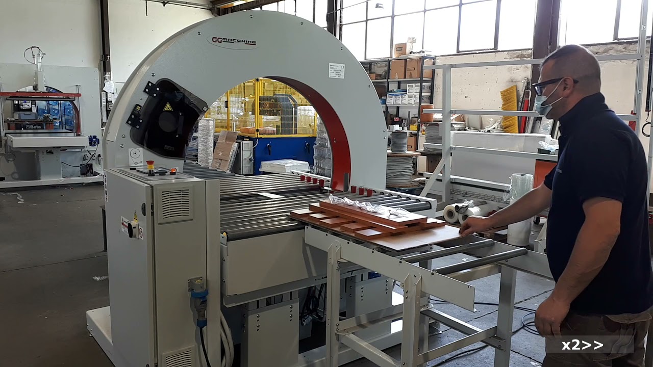 GG MACCHINE TRAY PACK AUTOMATIC Orbital Stretch wrapping machine