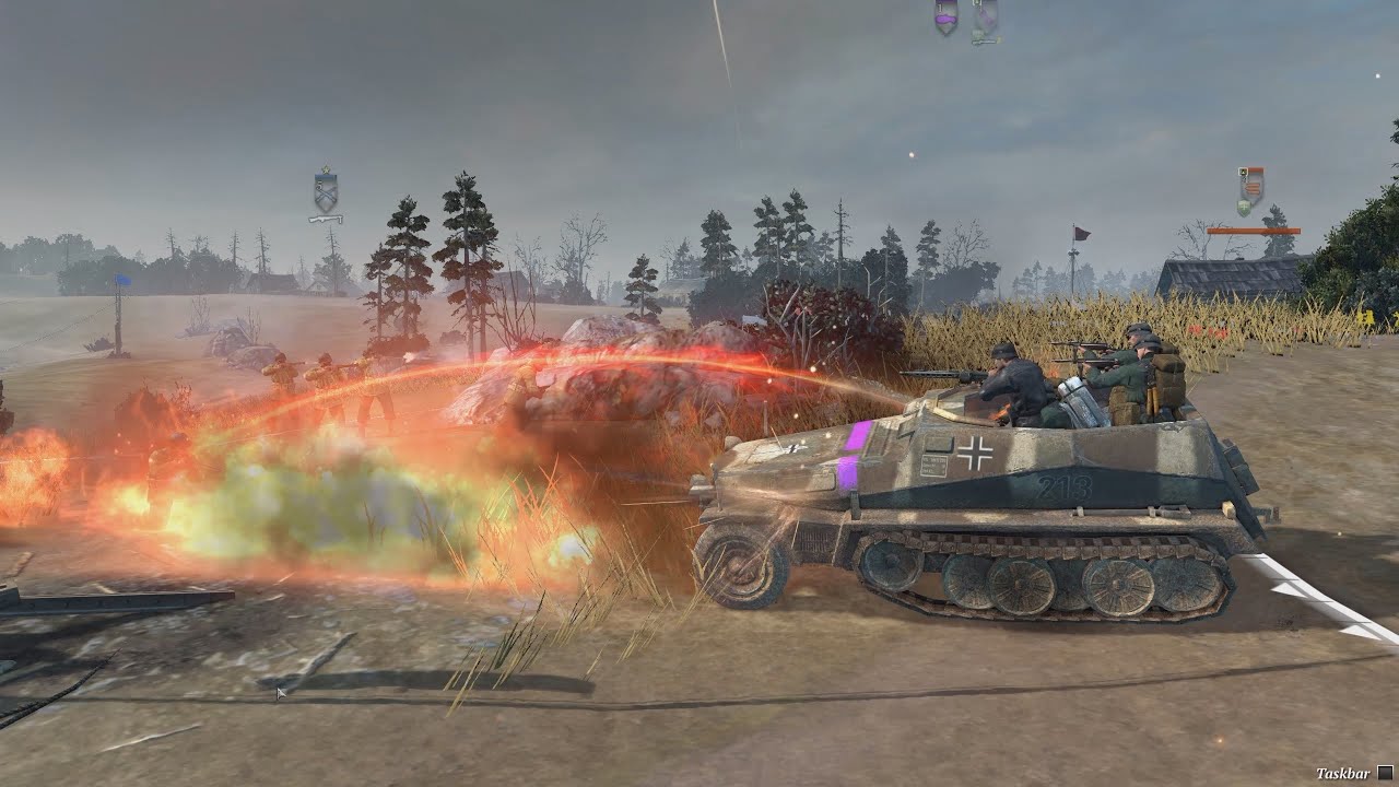 Company of Heroes 2 Steppes gameplay German Mechanized Doctrine