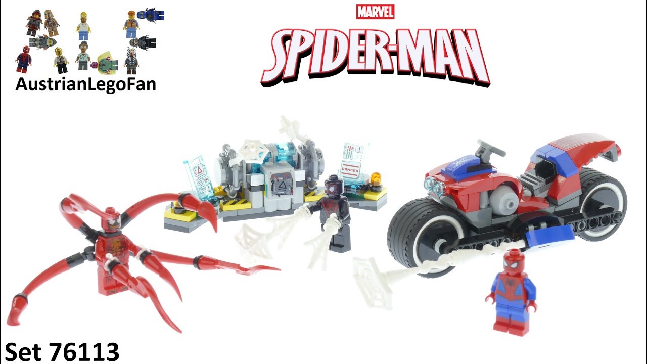 Lego Spiderman 76113 Spider-Man Bike Rescue - Lego Speed Build Review