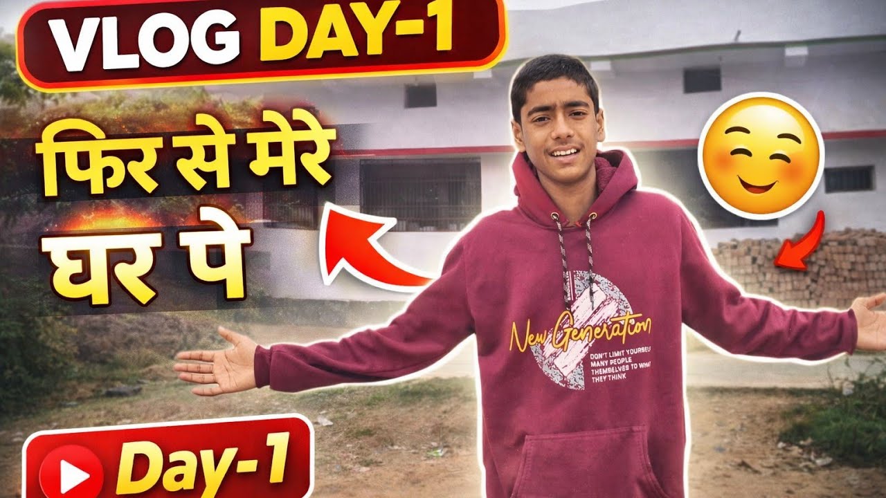 Phir se mere ghar pe vlog day-1 😊