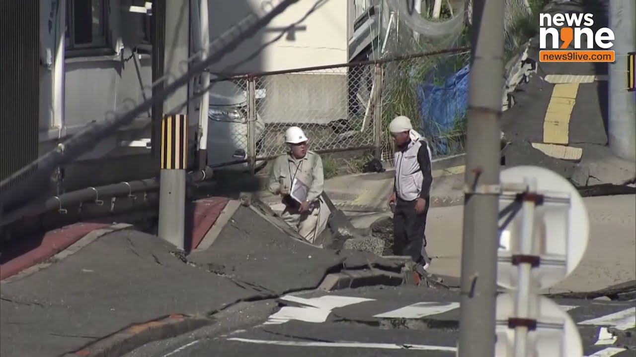 Giant sinkhole opens up in Hiroshima after underground pipe bursts