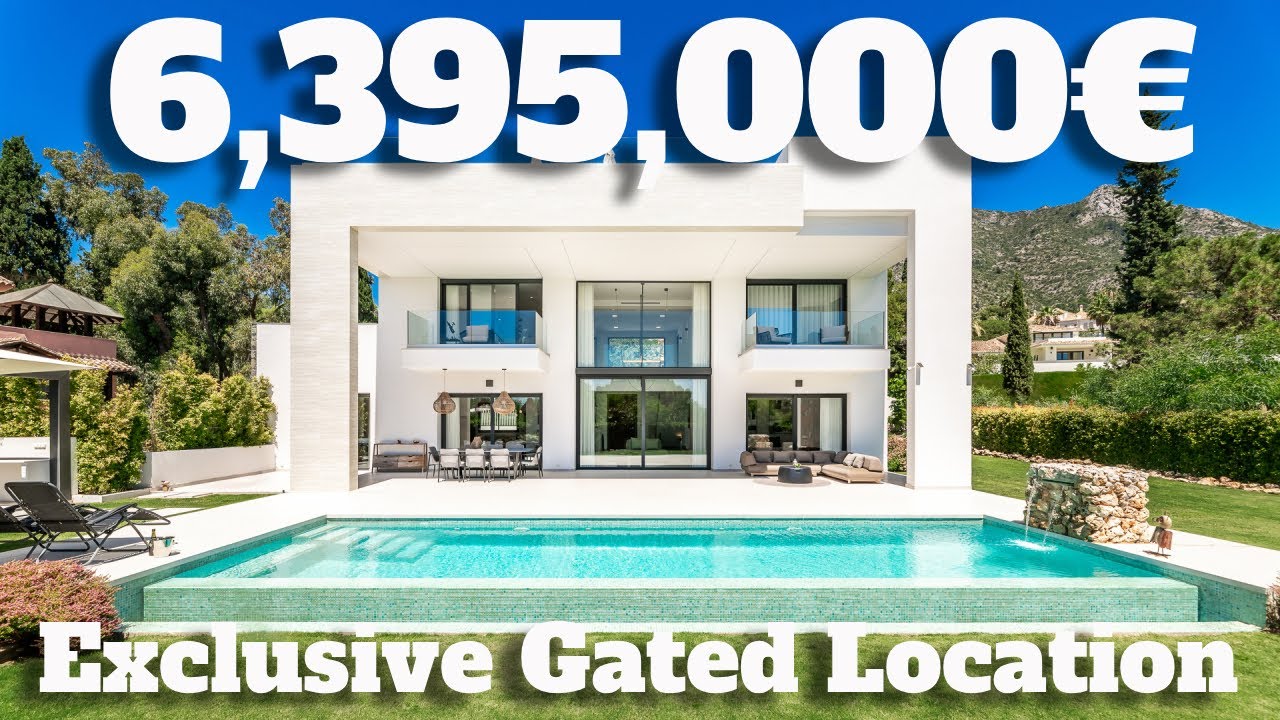 STUNNING Contemporary Villa Marbella Golden Mile Panoramic Sea Views