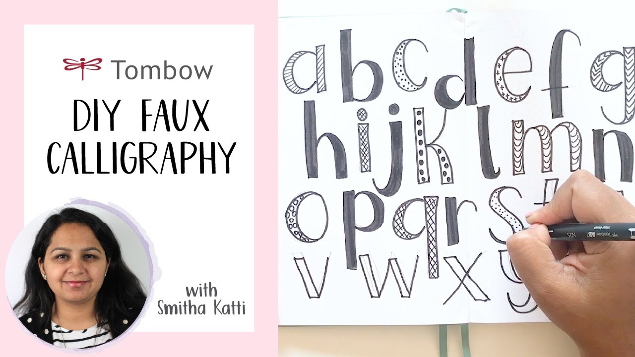 How to Create Faux Calligraphy Using Dual Brush Pens