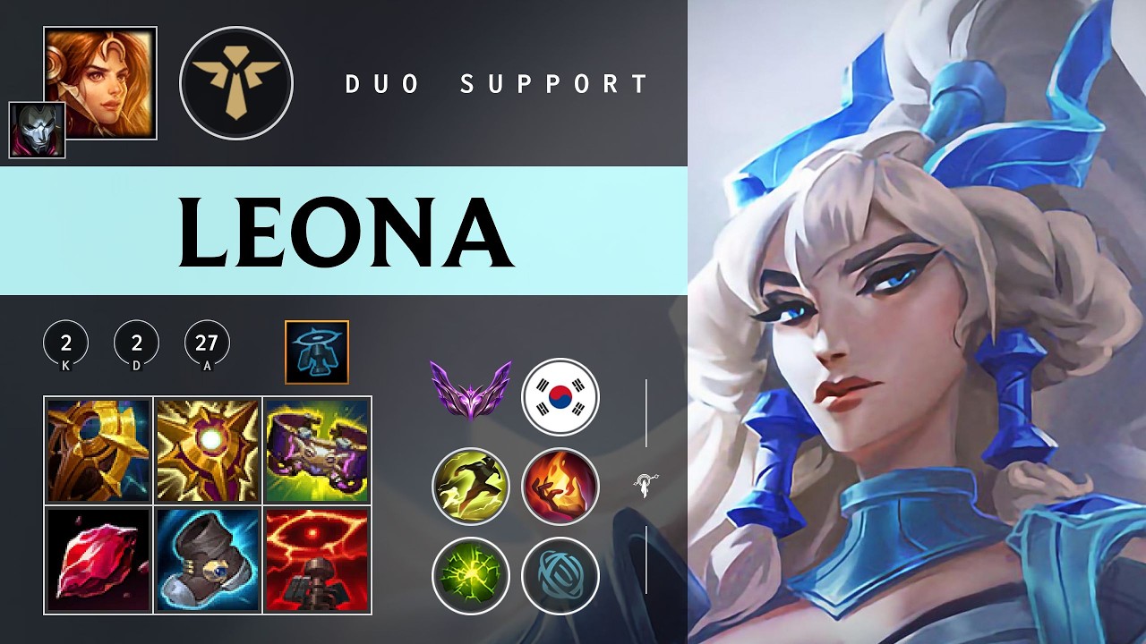 Leona Support vs Nautilus - KR Master Patch 26.03