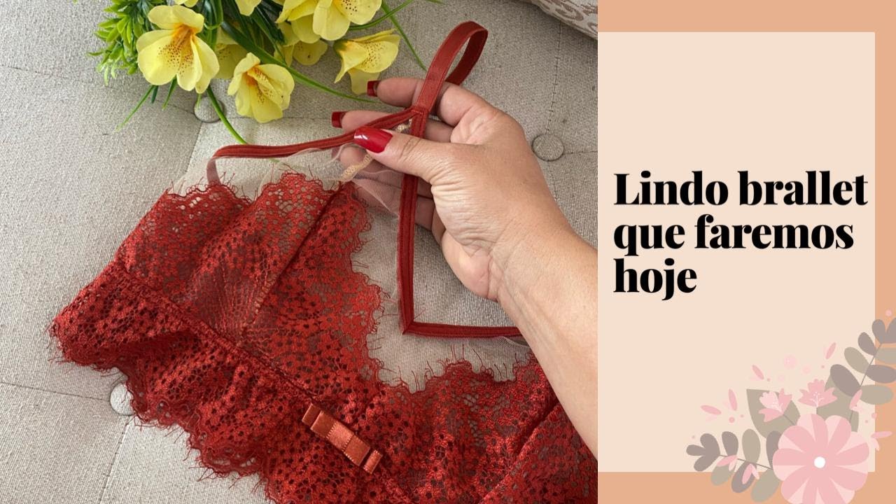 BRALLET COM RENDA DE CÍLIOS