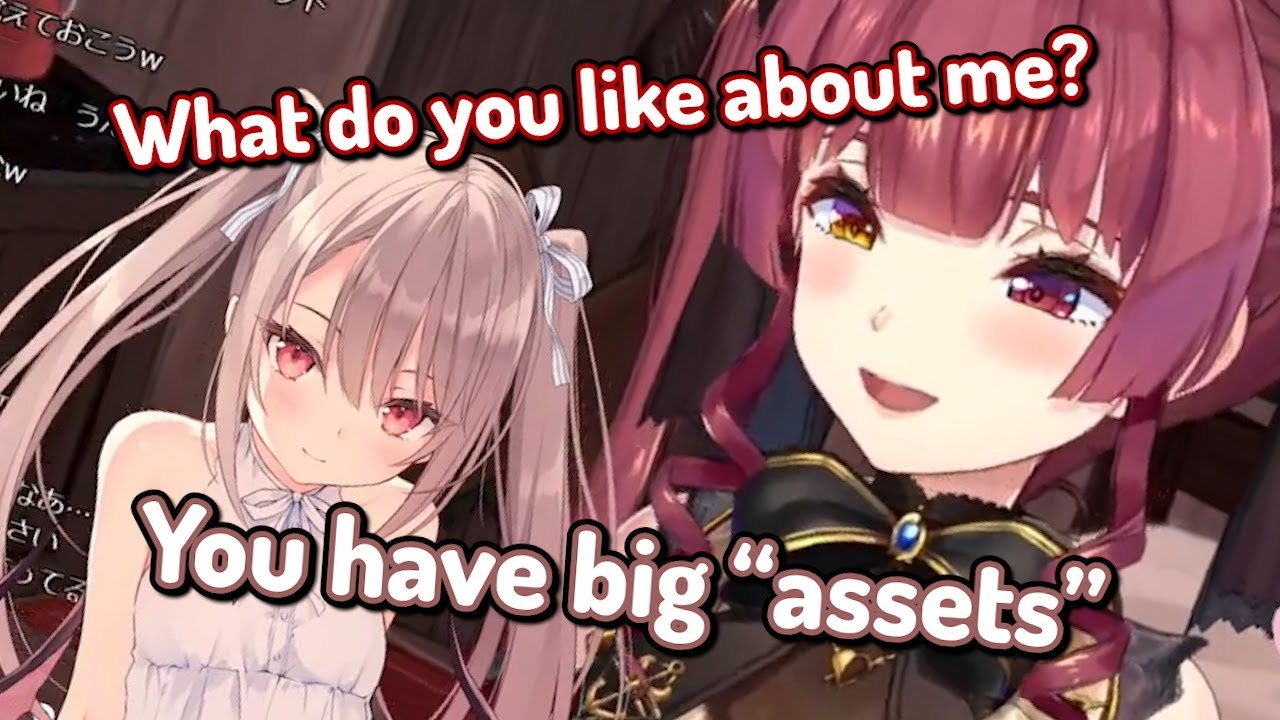 Houshou Marine and Rurudo-sensei flirting and being tsundere together (Hololive)