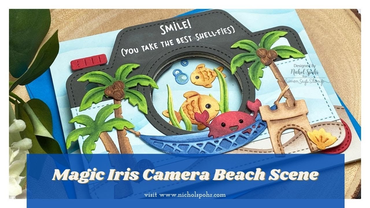 Magic Iris Camera Beach Scene (Lawn Fawn)