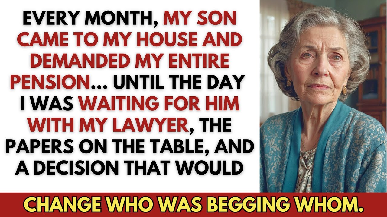 Every Month My Son Demanded My Pension&hellip; Until One Day I Waited at Home With My Lawyer. I Decided.