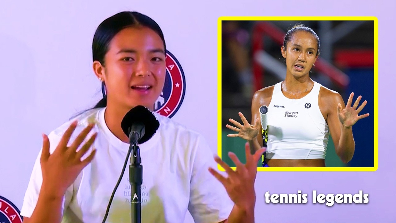 Alex Eala after beating Leylah Fernandez 
