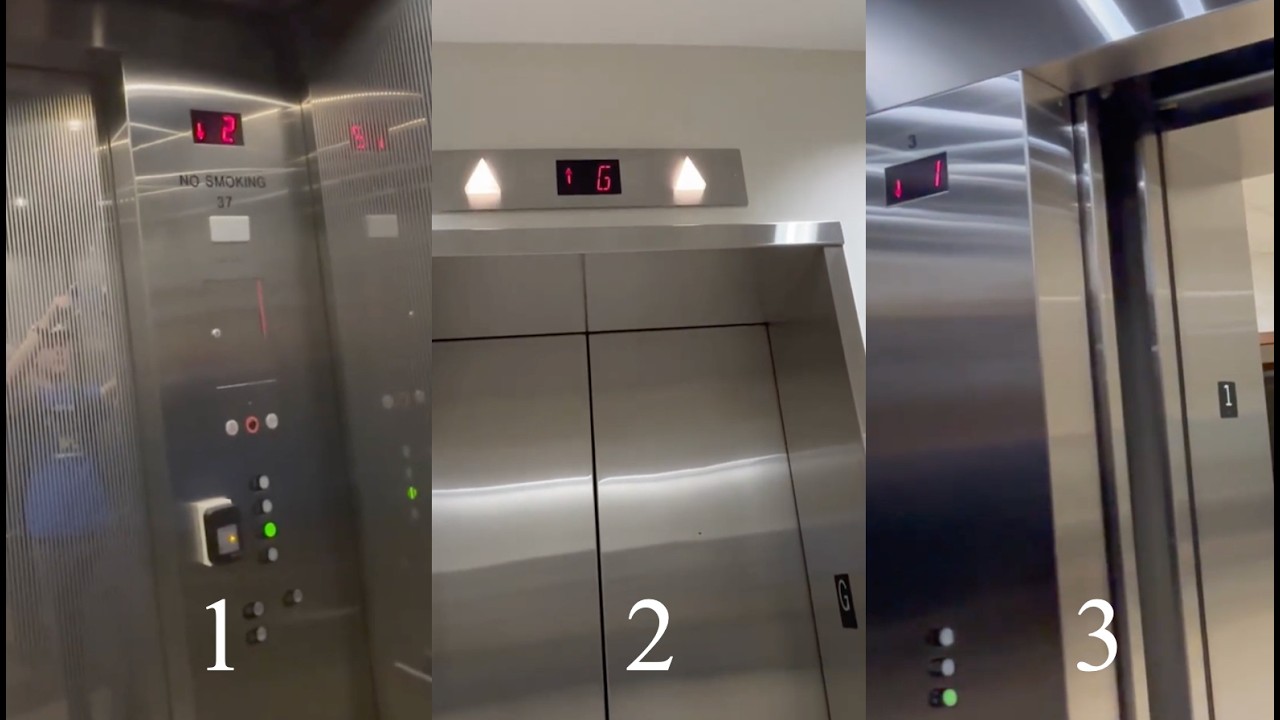 Mini-Compilation: Three Schindler RT Hydraulic Elevators