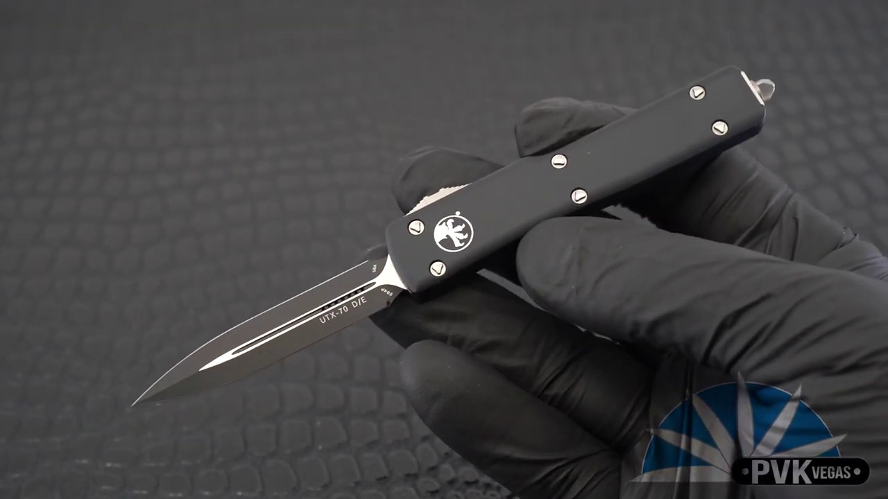 Microtech UTX-70 D/E 147-1 Black Blade