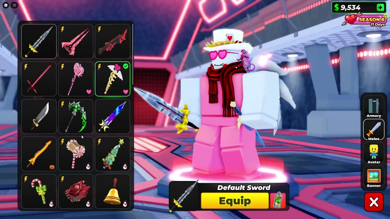 Roblox F.W. (CHALLENG) ll Using certain melee weapons