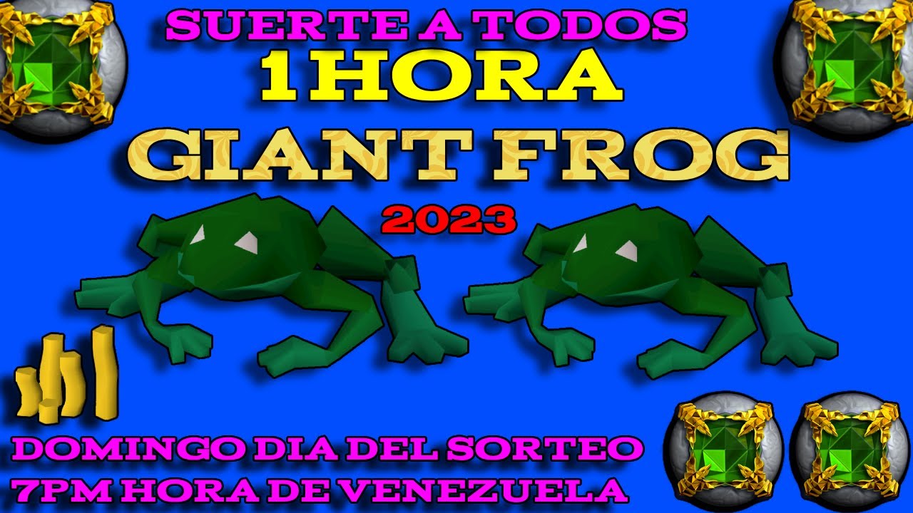 OSRS MONEY MAKING 1 HORA GIANT FROG 2023 @AlexOSRS